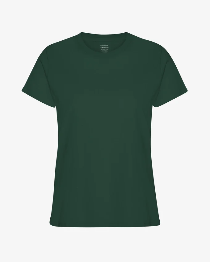 Light Organic Tee para mujer - Verde esmeralda