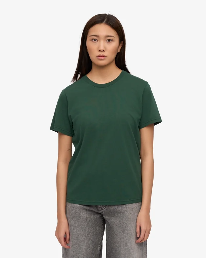 Light Organic Tee para mujer - Verde esmeralda