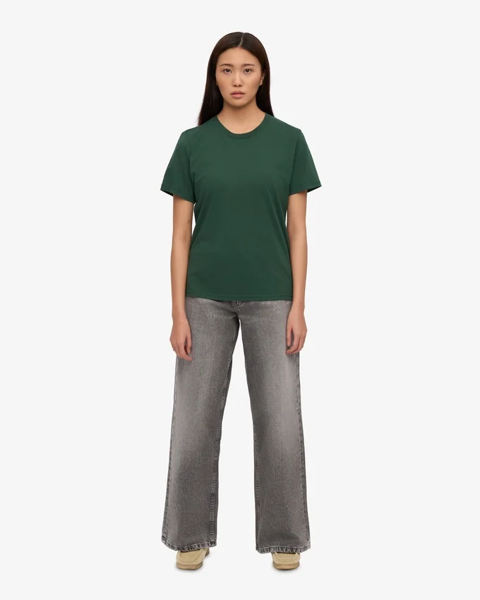 Light Organic Tee para mujer - Verde esmeralda