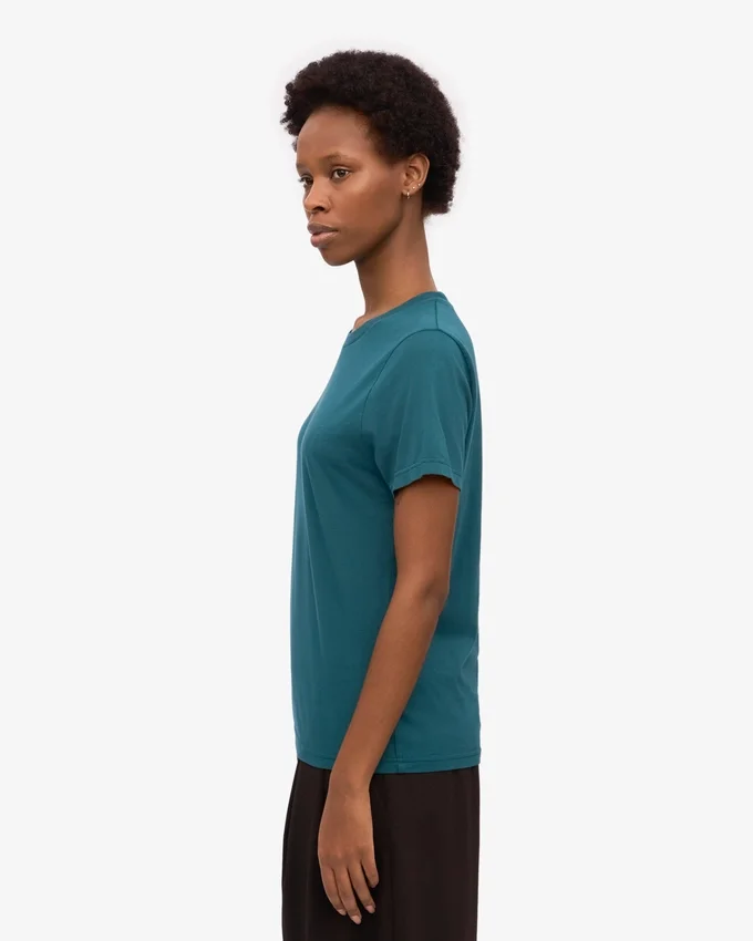 Light Organic Tee para mujer - Verde océano