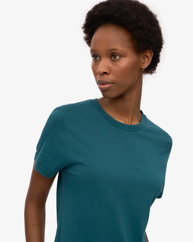 Light Organic Tee para mujer - Verde océano