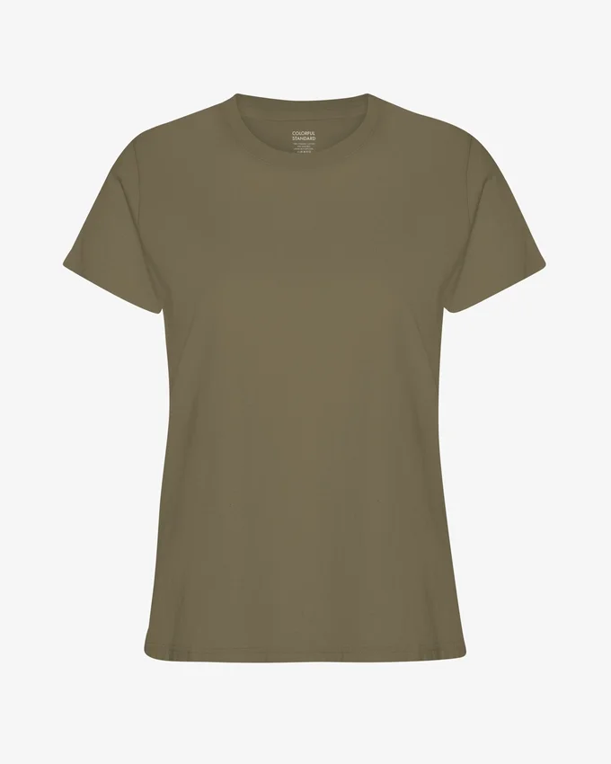 Light Organic Tee para mujer - Verde oliva apagado