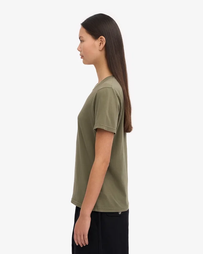 Light Organic Tee para mujer - Verde oliva apagado