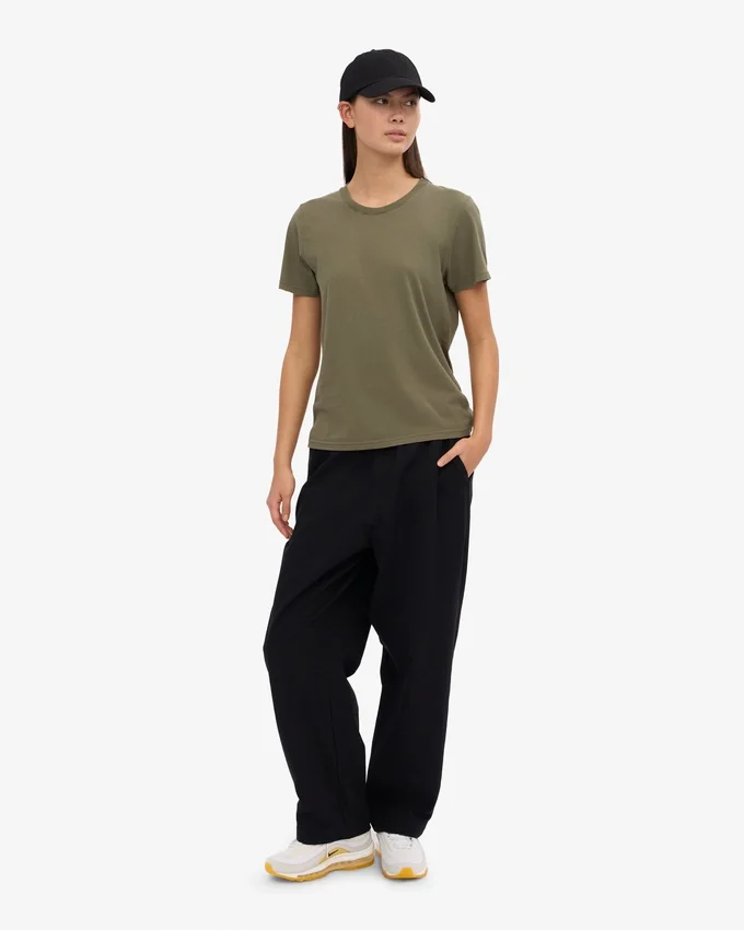 Light Organic Tee para mujer - Verde oliva apagado