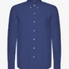 Organic Button Down Camisa - Azul marino