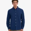 Organic Button Down Camisa - Azul marino