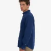 Organic Button Down Camisa - Azul marino