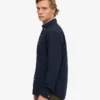 Organic Button Down Camisa - Azul marino
