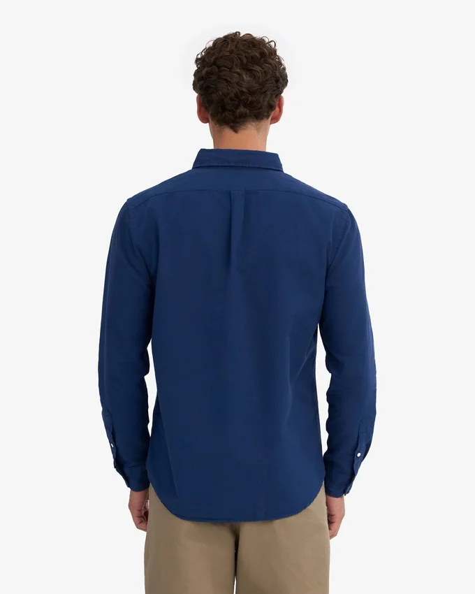 Organic Button Down Camisa - Azul marino