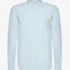 Organic Button Down Camisa - Azul polar
