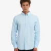 Organic Button Down Camisa - Azul polar