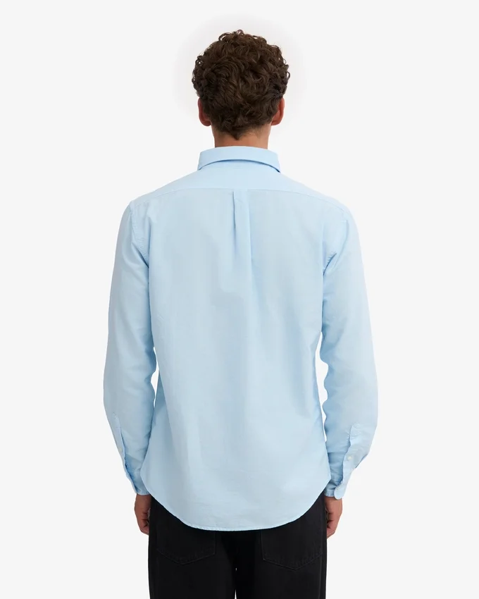 Organic Button Down Camisa - Azul polar
