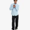 Organic Button Down Camisa - Azul polar