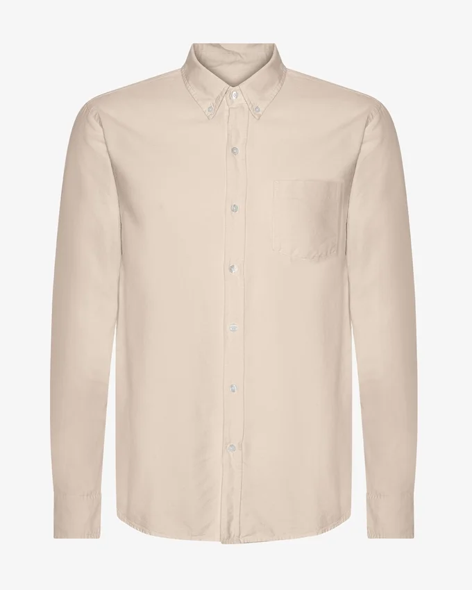 Organic Button Down Camisa - Blanco marfil