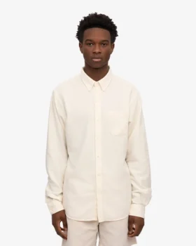 Organic Button Down Camisa – Blanco marfil
