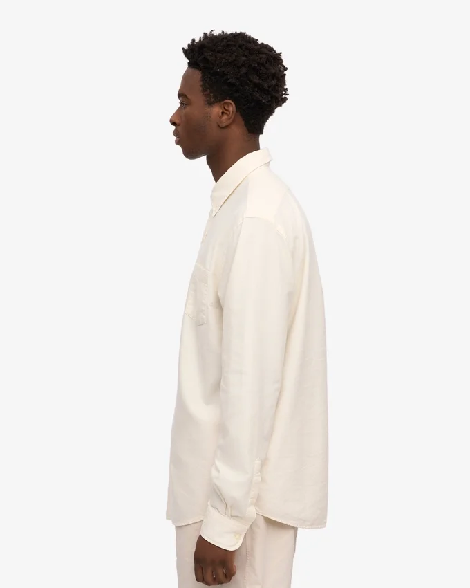 Organic Button Down Camisa - Blanco marfil