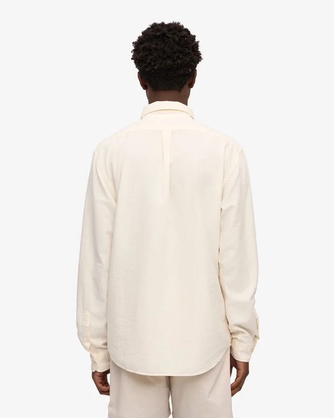 Organic Button Down Camisa - Blanco marfil