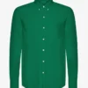Organic Button Down Camisa - Verde Kelly