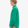 Organic Button Down Camisa - Verde Kelly