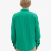 Organic Button Down Camisa - Verde Kelly