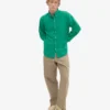 Organic Button Down Camisa - Verde Kelly