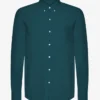 Organic Button Down Camisa - Verde océano
