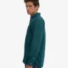 Organic Button Down Camisa - Verde océano