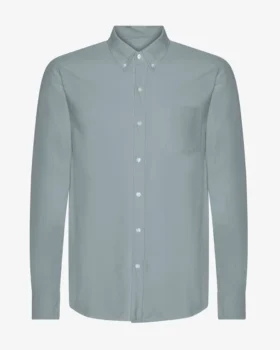 Organic Button Down Shirt - Azul acero