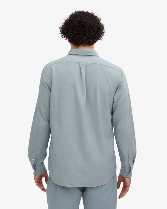 Organic Button Down Shirt - Azul acero