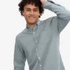 Organic Button Down Shirt - Azul acero