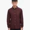 Organic Button Down Shirt - Rojo sangre de buey