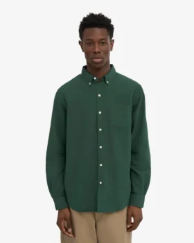 Organic Button Down Shirt – Verde esmeralda