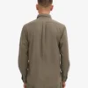 Organic Button Down Shirt - Verde oliva polvoriento