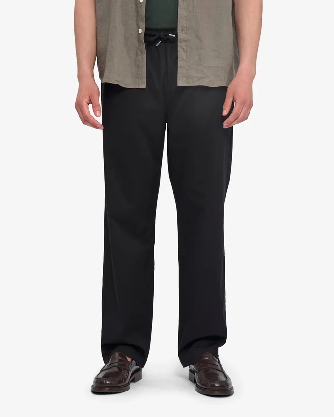 Organic Twill Pants - Negro intenso
