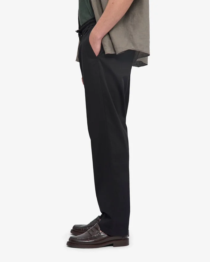 Organic Twill Pants - Negro intenso