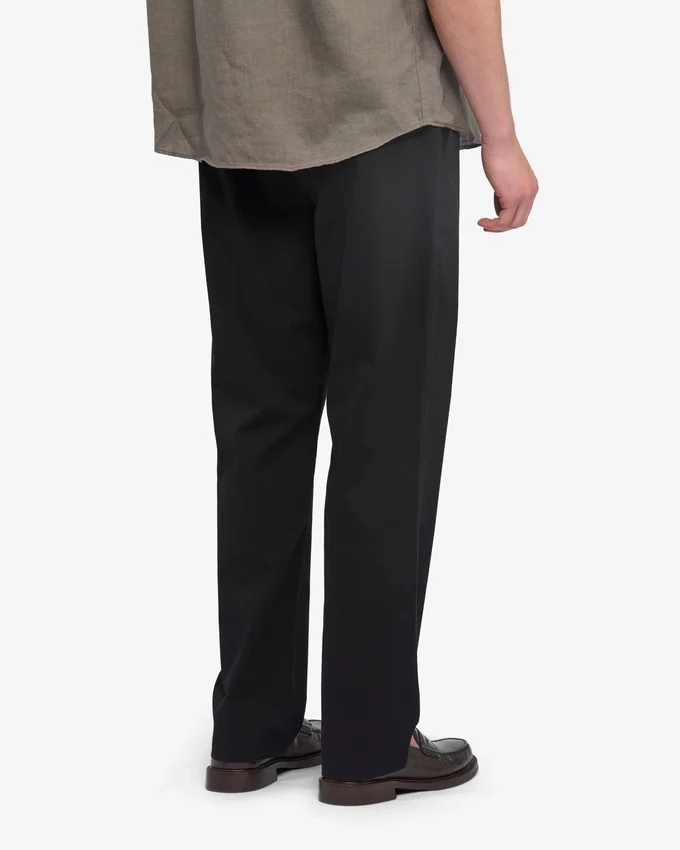 Organic Twill Pants - Negro intenso