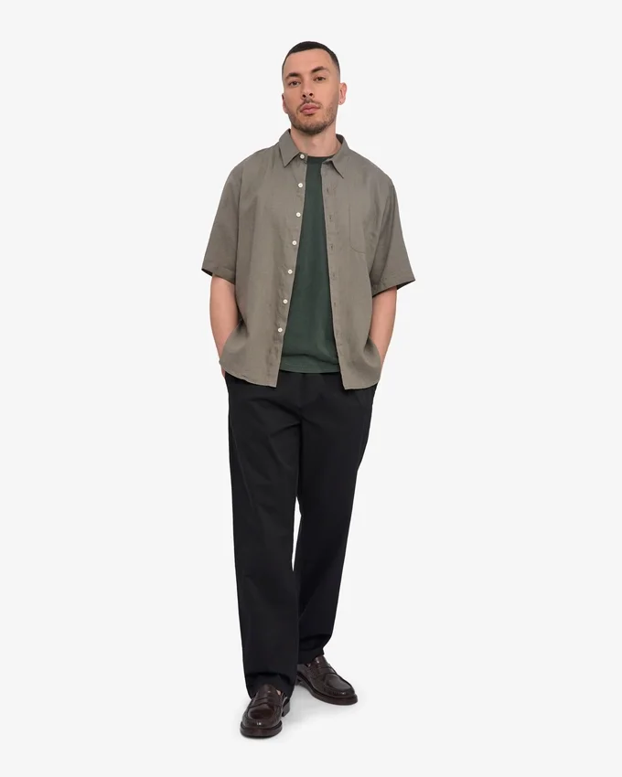 Organic Twill Pants - Negro intenso