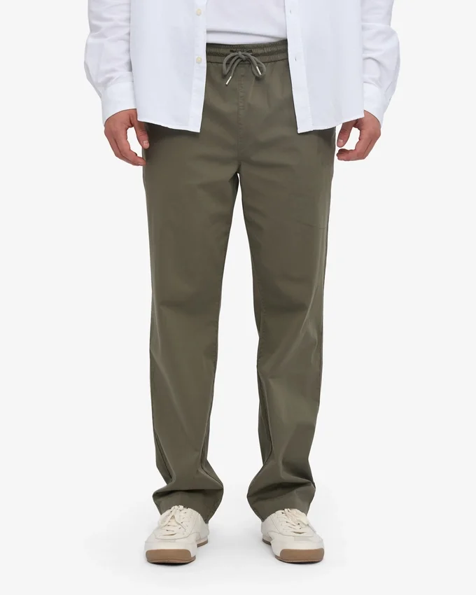 Organic Twill Pants - Oliva polvoriento