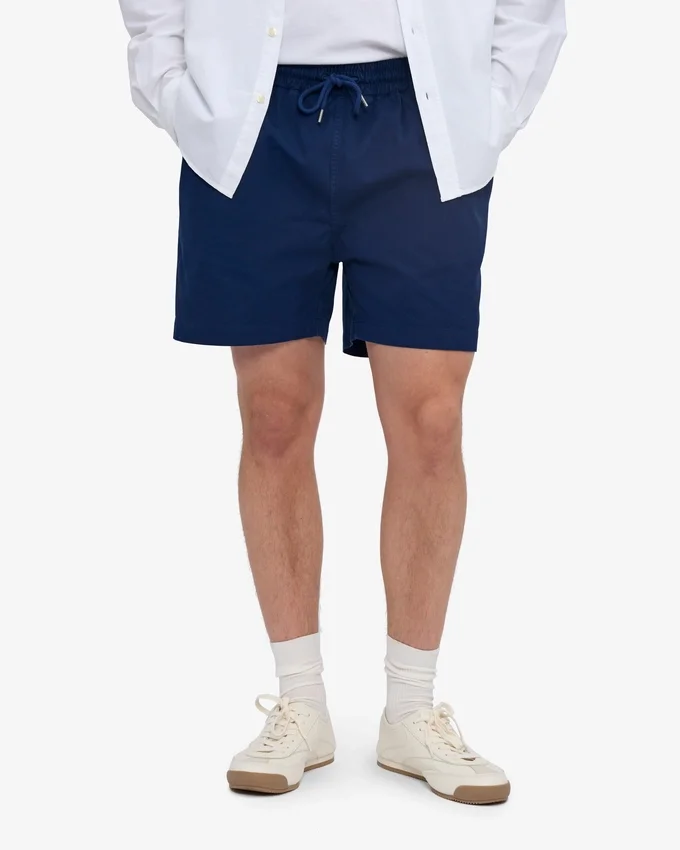 Organic Twill Shorts - Azul marino
