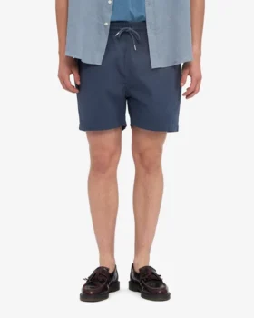 Organic Twill Shorts – Azul petróleo