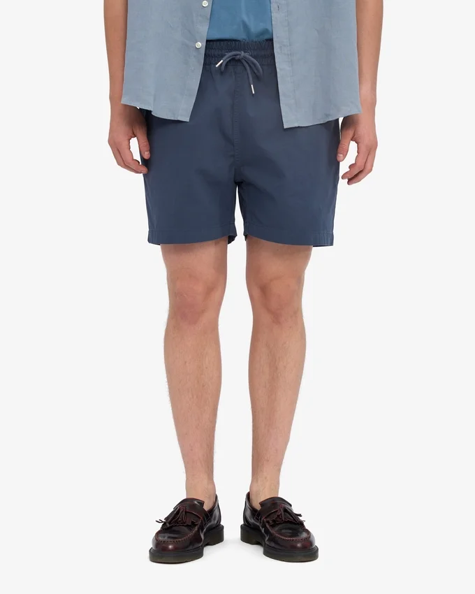 Organic Twill Shorts - Azul petróleo