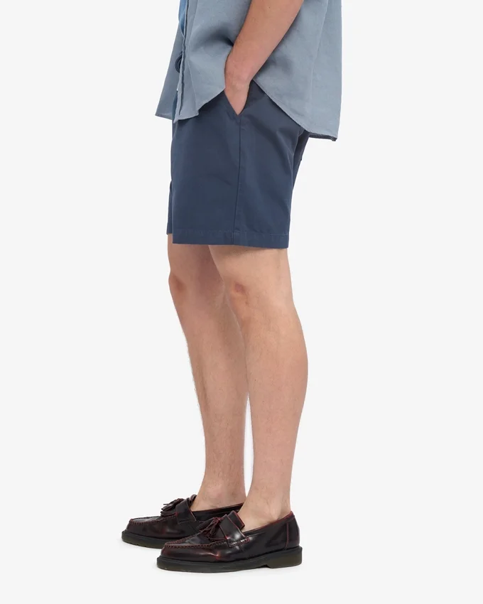 Organic Twill Shorts - Azul petróleo