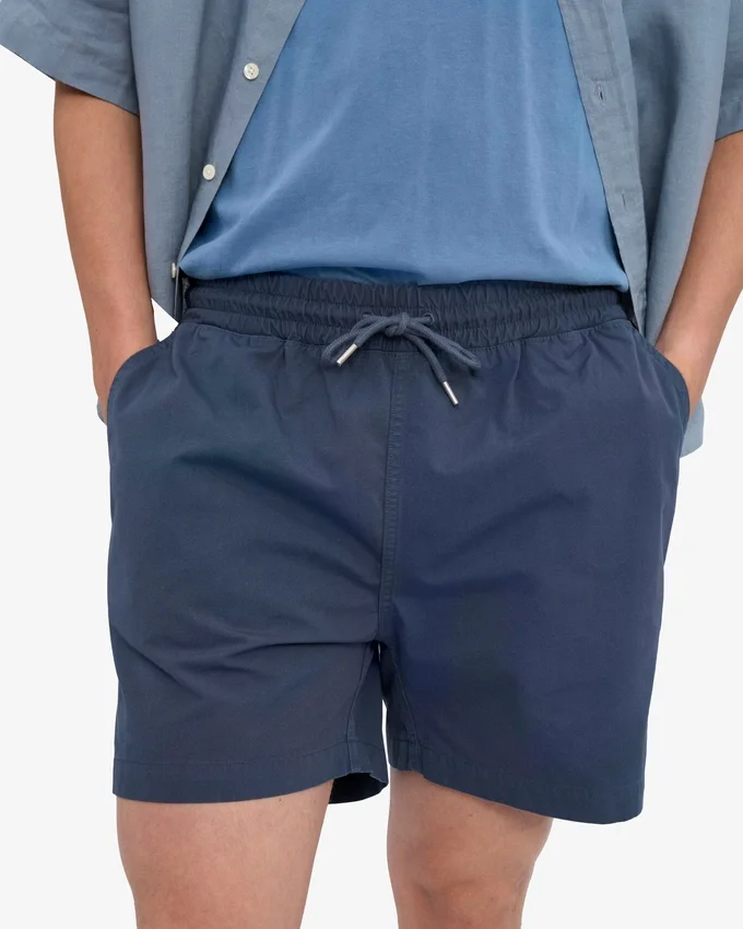 Organic Twill Shorts - Azul petróleo