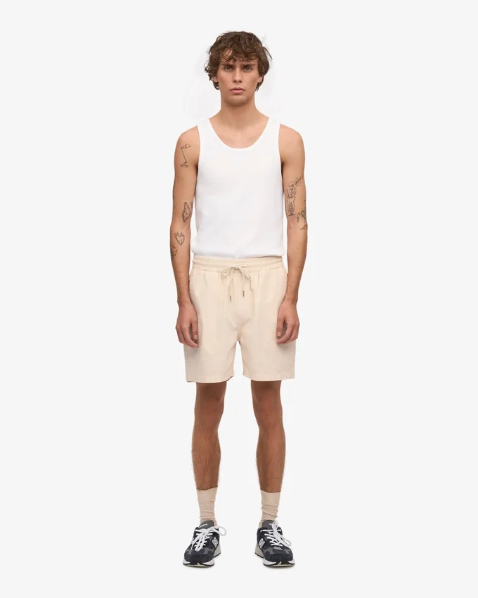 Organic Twill Shorts - Blanco marfil