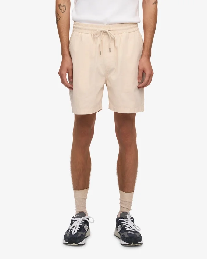 Organic Twill Shorts - Blanco marfil