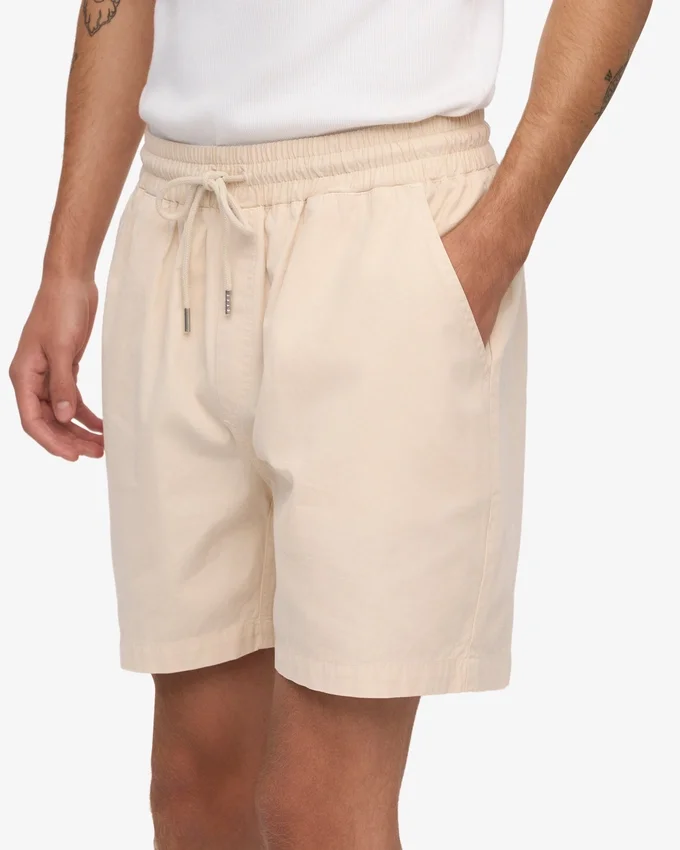Organic Twill Shorts - Blanco marfil