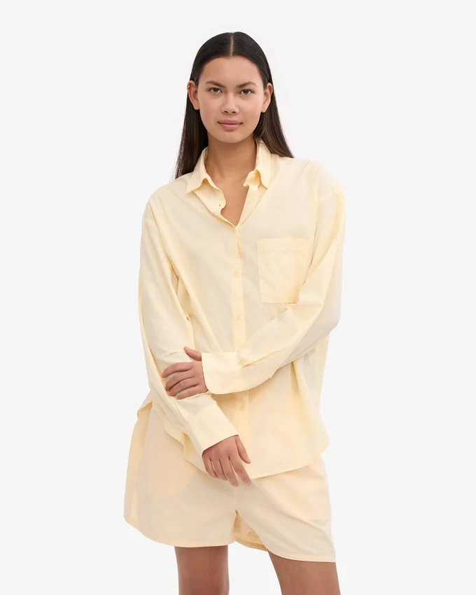 Organic Twill Shorts para mujer - Amarillo suave