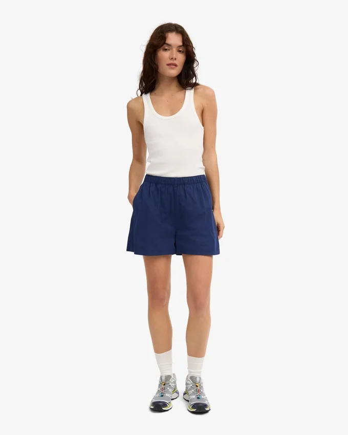 Organic Twill Shorts para mujer - Azul marino
