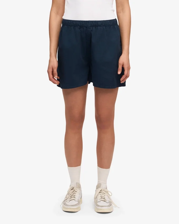 Organic Twill Shorts para mujer - Azul marino