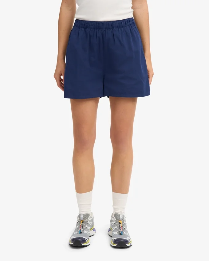Organic Twill Shorts para mujer - Azul marino